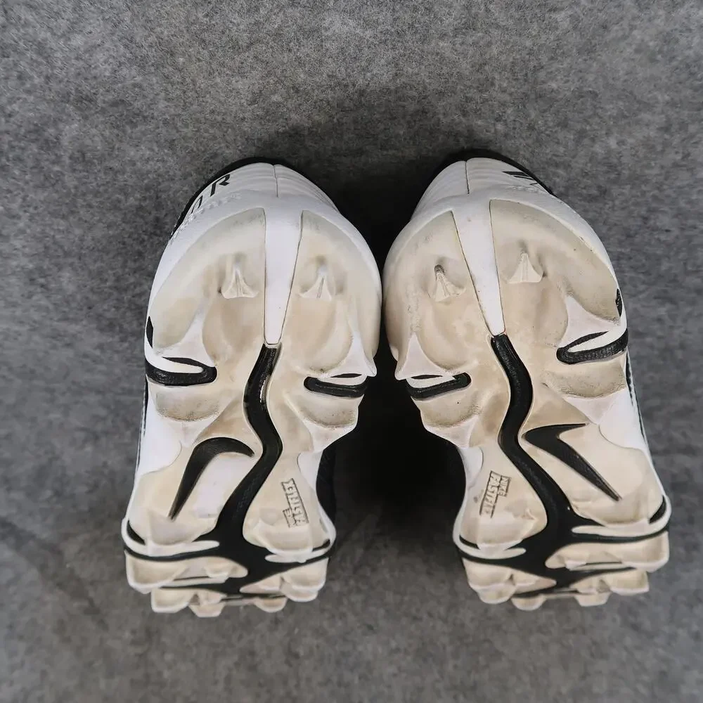 Nike Shoes Youth Kids 3 Football Cleats Vapor Edge Shark Lace Up Low Black White